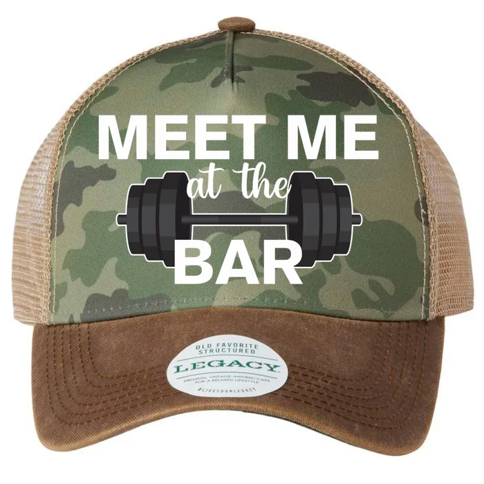 Weight Lifting Weightlifters Meet Me At The Bar Gym Buddies Funny Gift Legacy Tie Dye Trucker Hat