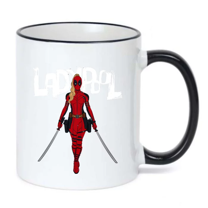 Wolverine Ladypool With Swords Black Color Changing Mug