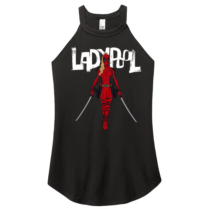 Wolverine Ladypool With Swords Women’s Perfect Tri Rocker Tank