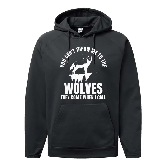 Wolf Leader Wolves Werewolf Full Moon Leader Fairy Tale Performance Fleece Hoodie