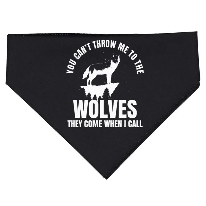 Wolf Leader Wolves Werewolf Full Moon Leader Fairy Tale USA-Made Doggie Bandana