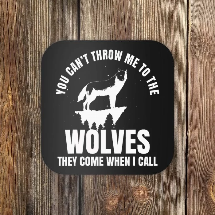 Wolf Leader Wolves Werewolf Full Moon Leader Fairy Tale Coaster