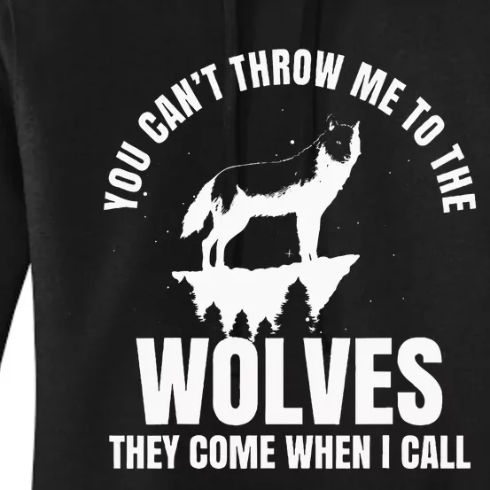 Wolf Leader Wolves Werewolf Full Moon Leader Fairy Tale Women's Pullover Hoodie