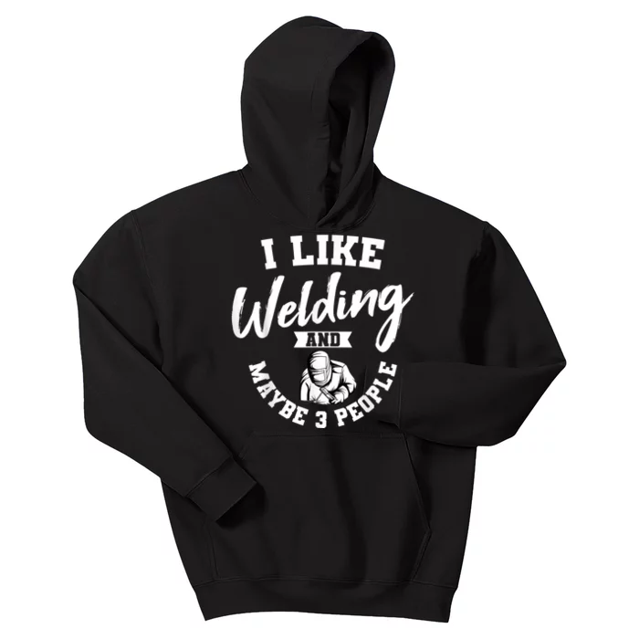 Welding Lover Welder Helmet Metal FabricationFusing MIG Arc Kids Hoodie