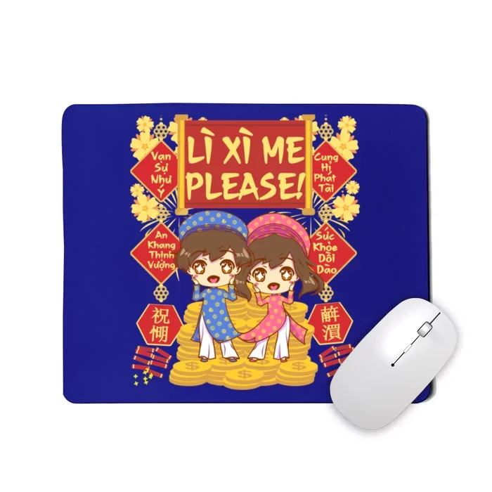 Want Li Xi Me Please Vietnamese Lunar New Year Gift Mousepad