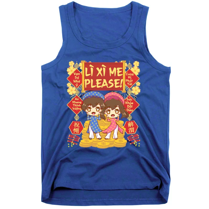 Want Li Xi Me Please Vietnamese Lunar New Year Gift Tank Top