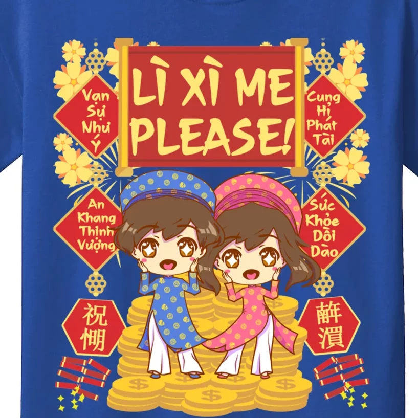 Want Li Xi Me Please Vietnamese Lunar New Year Gift Kids T-Shirt