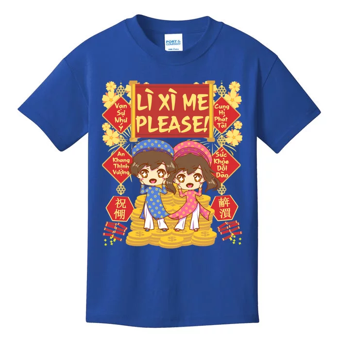 Want Li Xi Me Please Vietnamese Lunar New Year Gift Kids T-Shirt