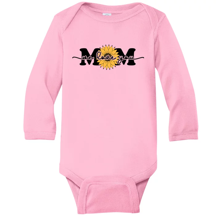 We Love You Mom Baby Long Sleeve Bodysuit