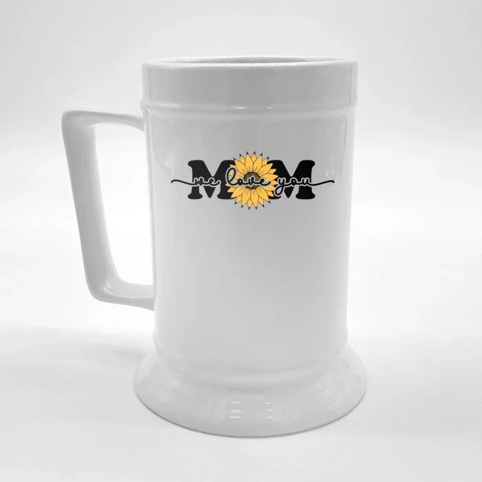 We Love You Mom Front & Back Beer Stein