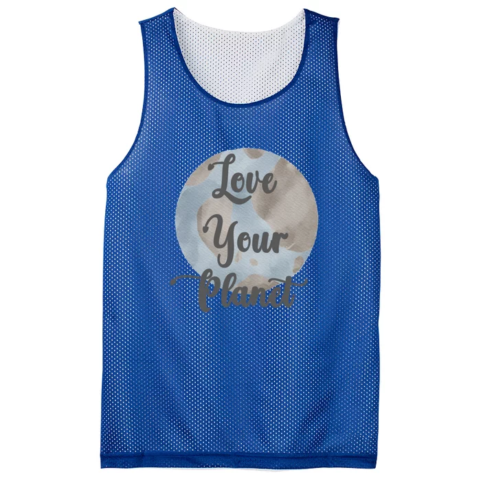 Wo Love Your Planet Earth Mother Gaia Gift Mesh Reversible Basketball Jersey Tank