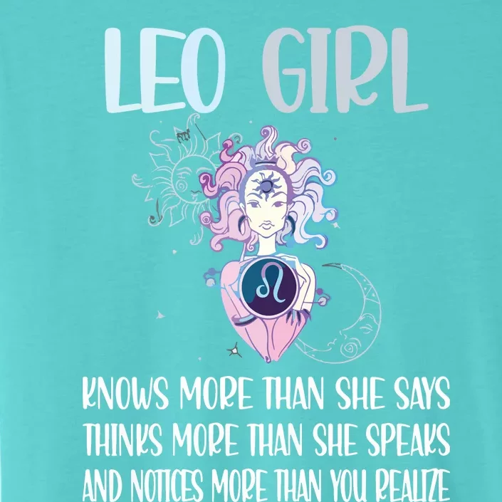 Womens Leo Zodiac Sign Girl Leo Horoscope Astrology July August ChromaSoft Performance T-Shirt