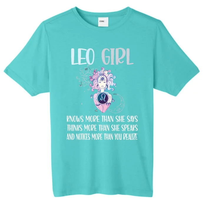 Womens Leo Zodiac Sign Girl Leo Horoscope Astrology July August ChromaSoft Performance T-Shirt