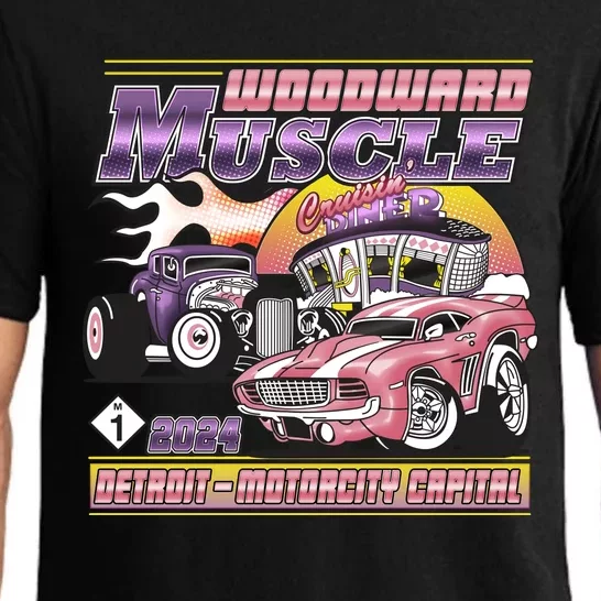 Woodward Muscle 2024 Pink Purple Version Pajama Set