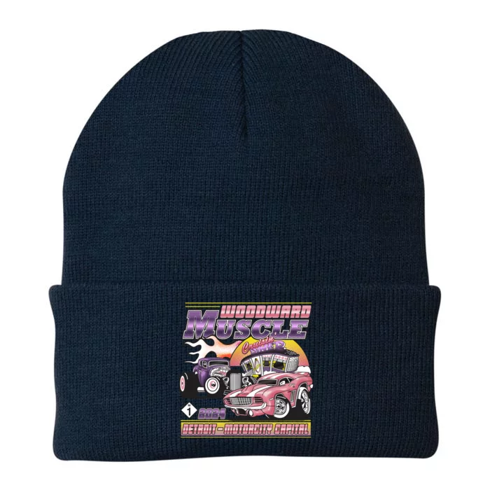 Woodward Muscle 2024 Pink Purple Version Knit Cap Winter Beanie