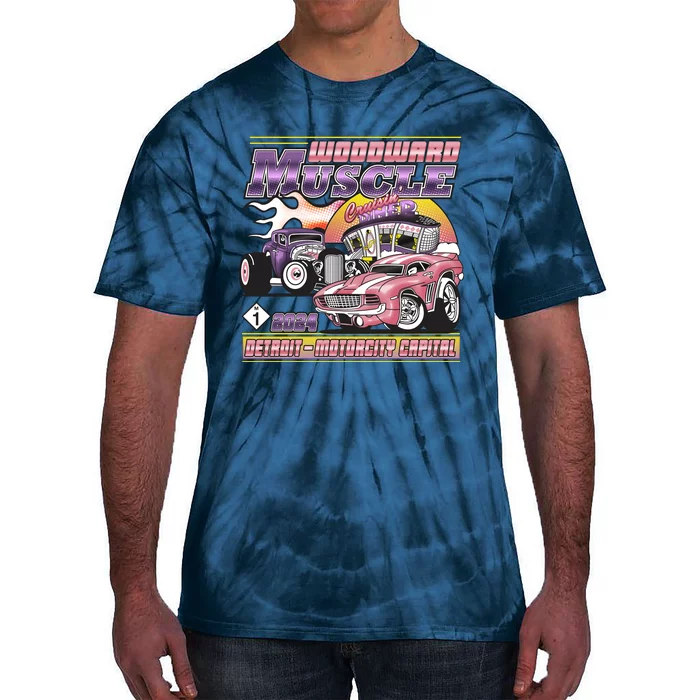 Woodward Muscle 2024 Pink Purple Version Tie-Dye T-Shirt