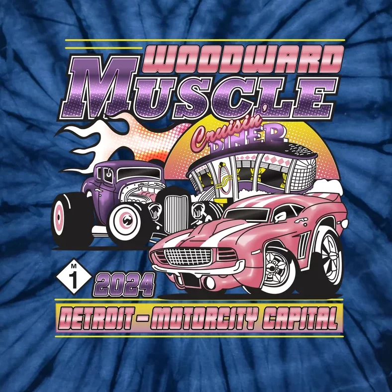 Woodward Muscle 2024 Pink Purple Version Tie-Dye T-Shirt