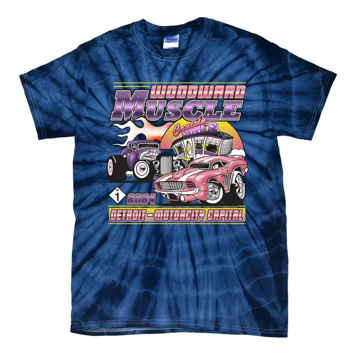 Woodward Muscle 2024 Pink Purple Version Tie-Dye T-Shirt