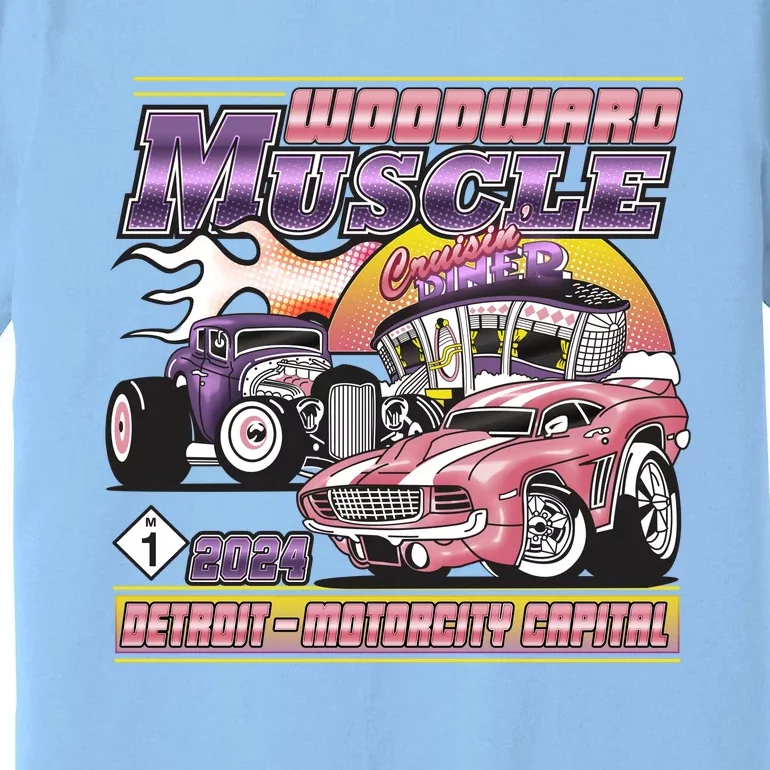 Woodward Muscle 2024 Pink Purple Version Premium T-Shirt