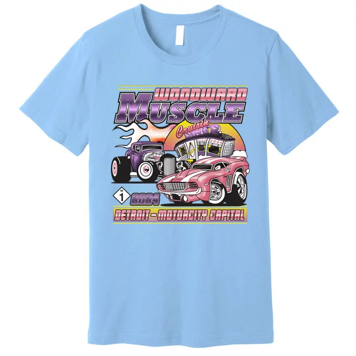 Woodward Muscle 2024 Pink Purple Version Premium T-Shirt