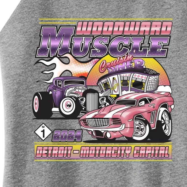 Woodward Muscle 2024 Pink Purple Version Women’s Perfect Tri Rocker Tank