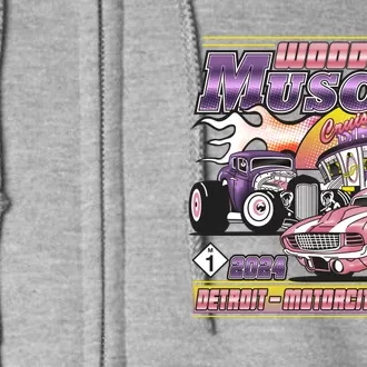 Woodward Muscle 2024 Pink Purple Version Full Zip Hoodie