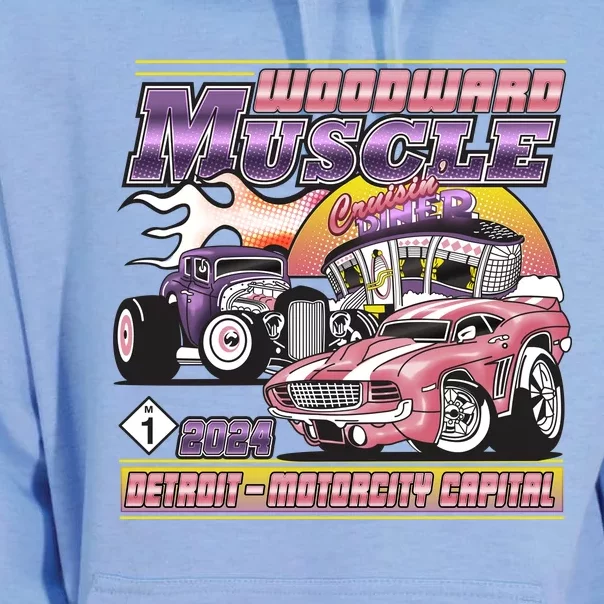 Woodward Muscle 2024 Pink Purple Version Unisex Surf Hoodie