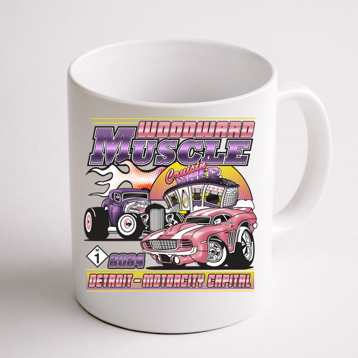 Woodward Muscle 2024 Pink Purple Version Front & Back Coffee Mug