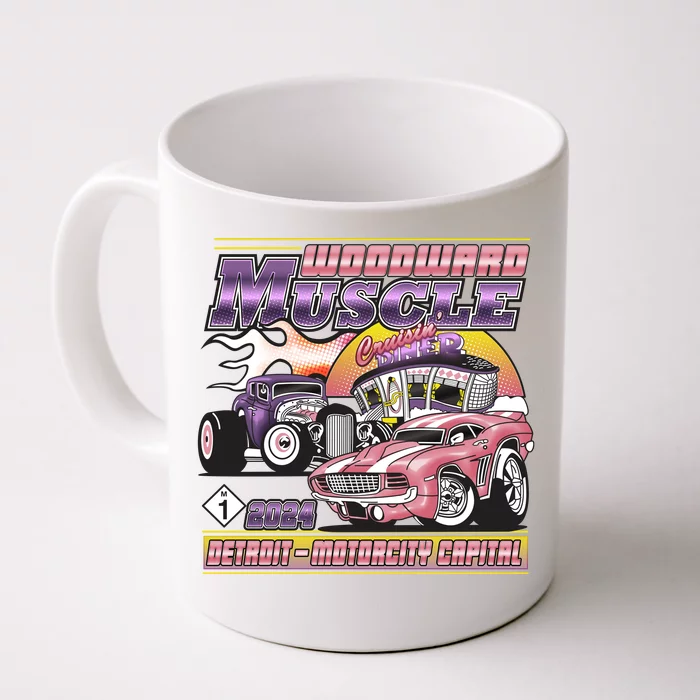 Woodward Muscle 2024 Pink Purple Version Front & Back Coffee Mug