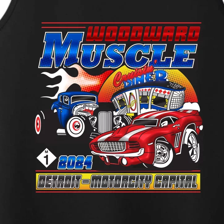 Woodward Muscle 2024 Red Blue Version Performance Tank