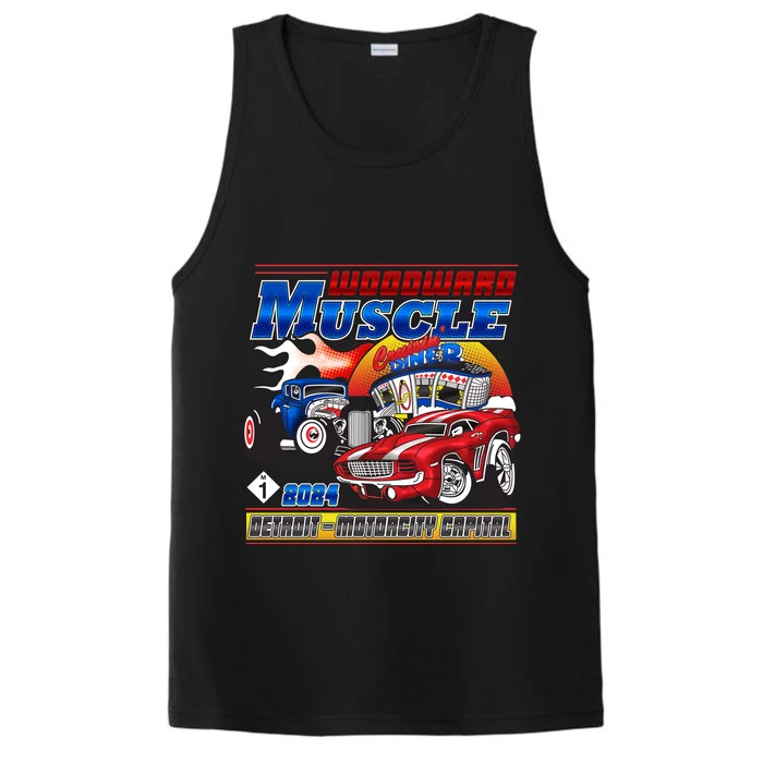 Woodward Muscle 2024 Red Blue Version Performance Tank