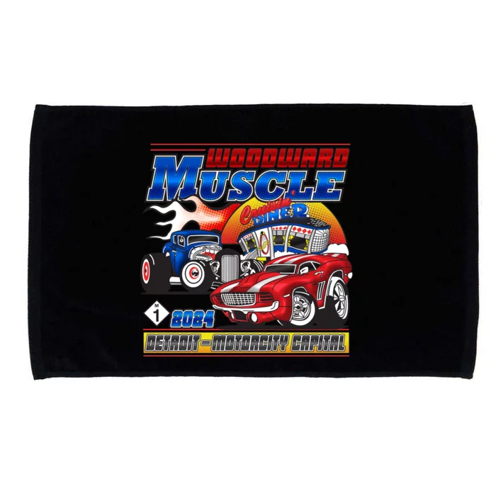 Woodward Muscle 2024 Red Blue Version Microfiber Hand Towel