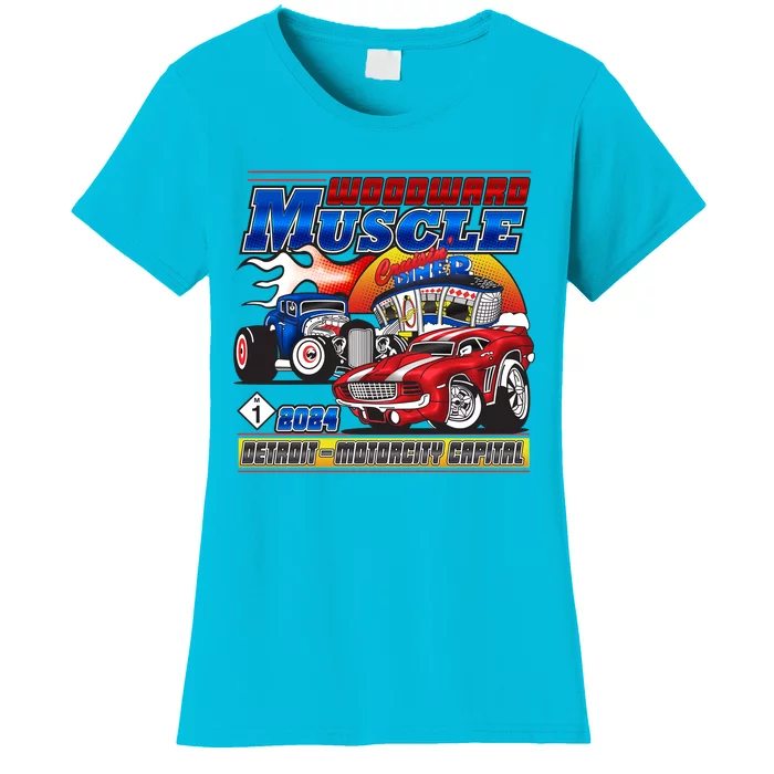 Woodward Muscle 2024 Red Blue Version Women's T-Shirt