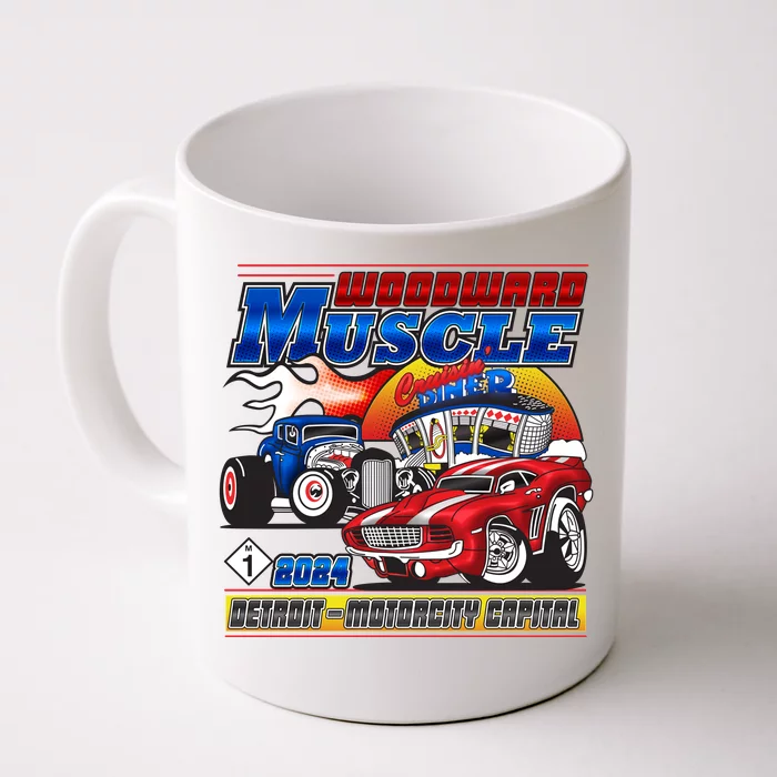 Woodward Muscle 2024 Red Blue Version Front & Back Coffee Mug