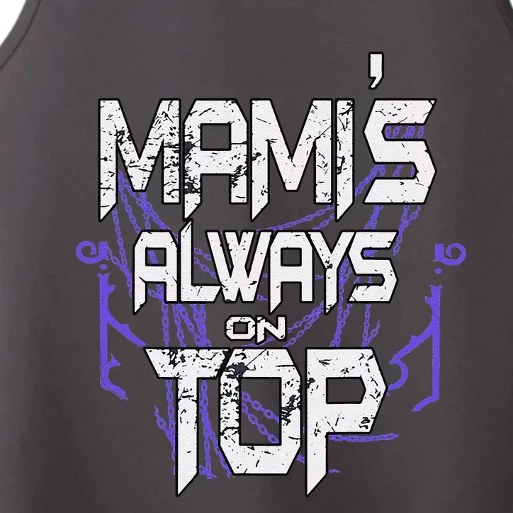 Women Mami’S Always On Top Gift Performance Tank