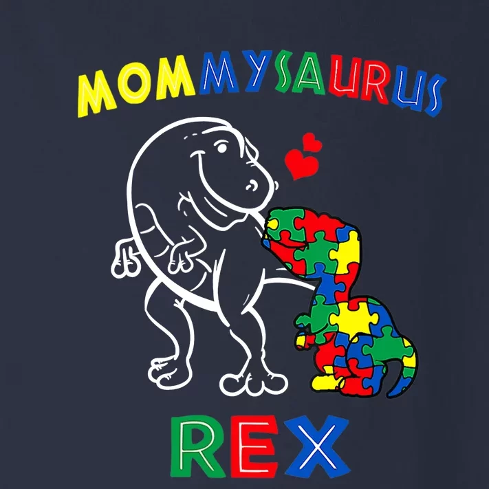 Wo Mommysaurus Autism Awareness Mother's Day Mommy Dinosaur Mom Toddler Long Sleeve Shirt