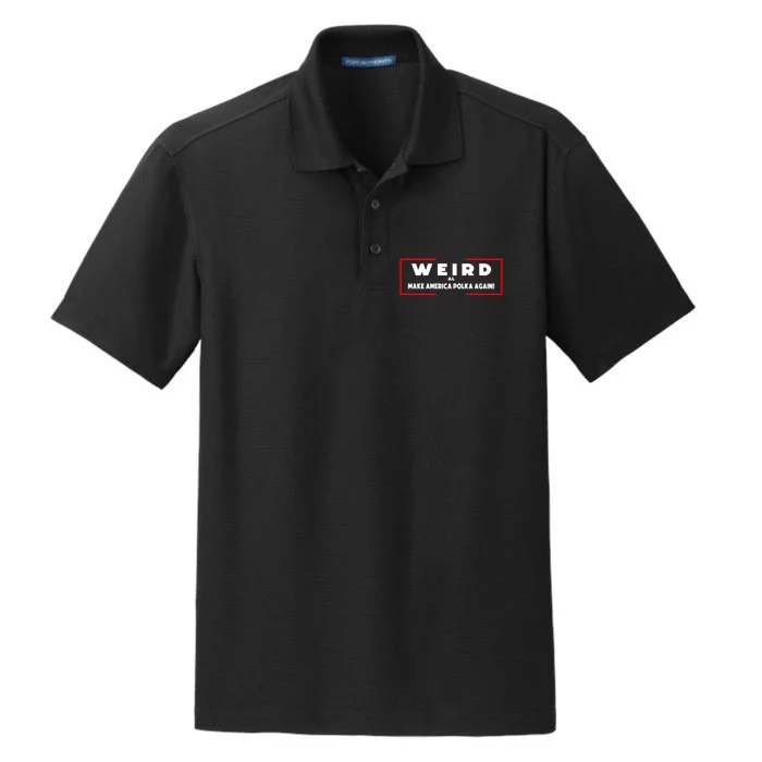 Weird Make American Polka Again Dry Zone Grid Performance Polo