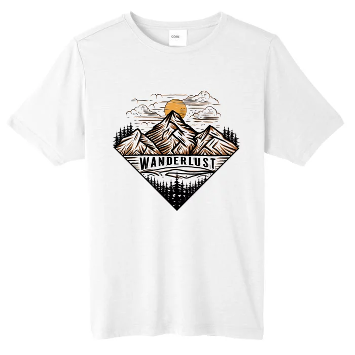 Wanderlust Mountain Adventure Graphic ChromaSoft Performance T-Shirt