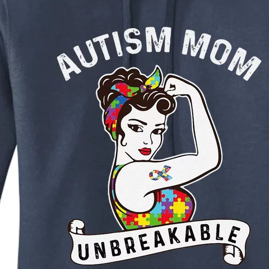 WoAutism Mom Autism Awareness Month Autism Apparel Autism Women's Pullover Hoodie