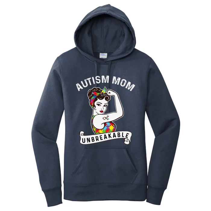 WoAutism Mom Autism Awareness Month Autism Apparel Autism Women's Pullover Hoodie