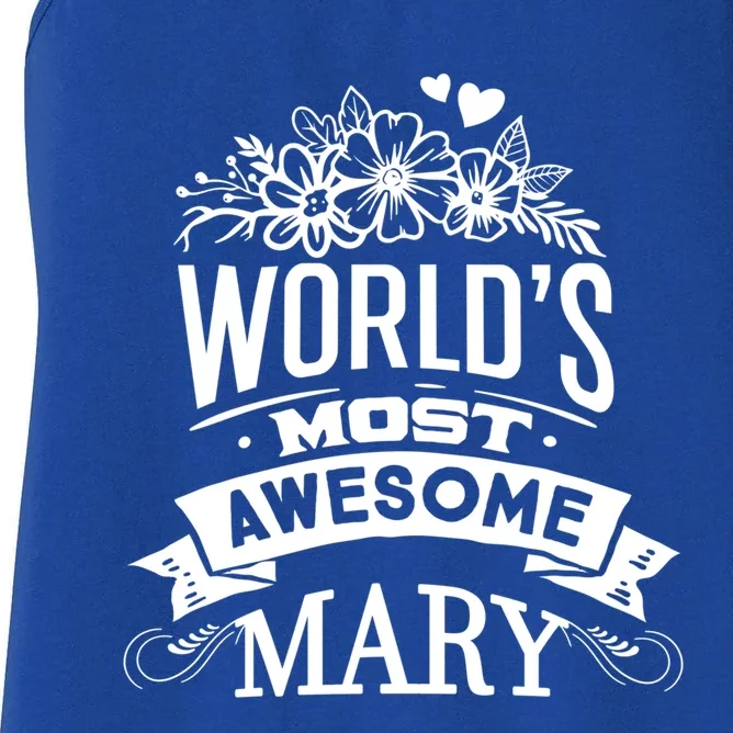 World Most Awesome Marry Gift For Marry Great Gift Women's Racerback Tank