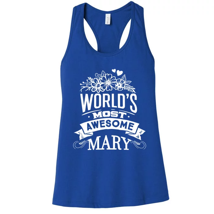 World Most Awesome Marry Gift For Marry Great Gift Women's Racerback Tank