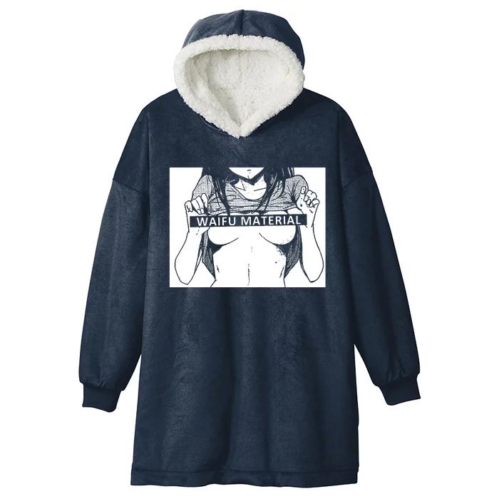 Waifu Material Anime Hentai Otaku Hooded Wearable Blanket