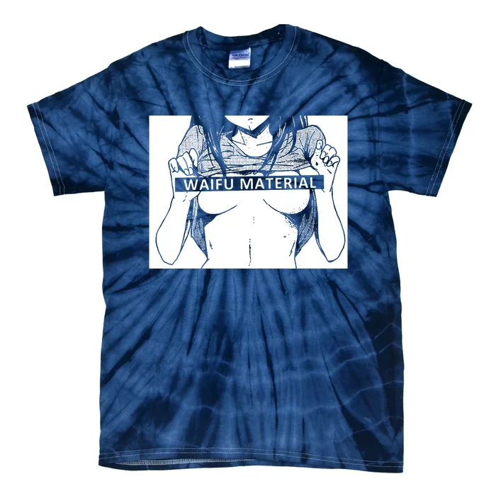 Waifu Material Anime Hentai Otaku Tie-Dye T-Shirt