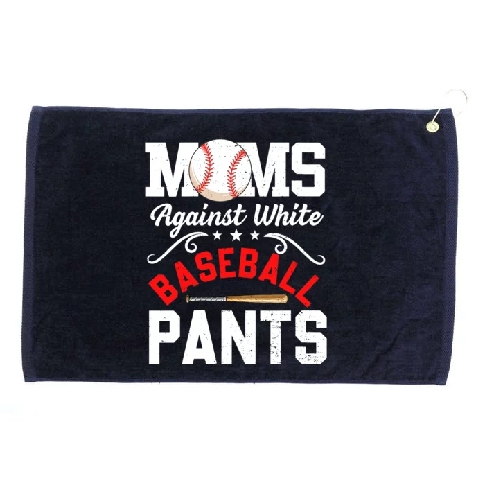 Wo Moms Against White Baseball Pants Funny Mother's Day Grommeted Golf Towel