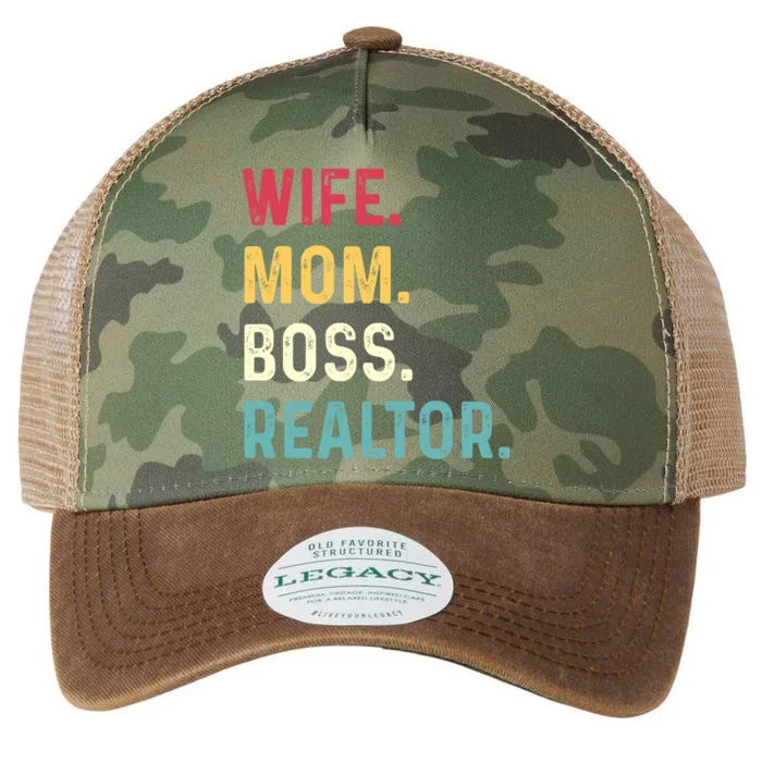 Wife Mom Boss Realtor Female Gift Legacy Tie Dye Trucker Hat