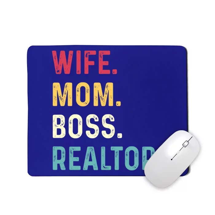 Wife Mom Boss Realtor Female Gift Mousepad