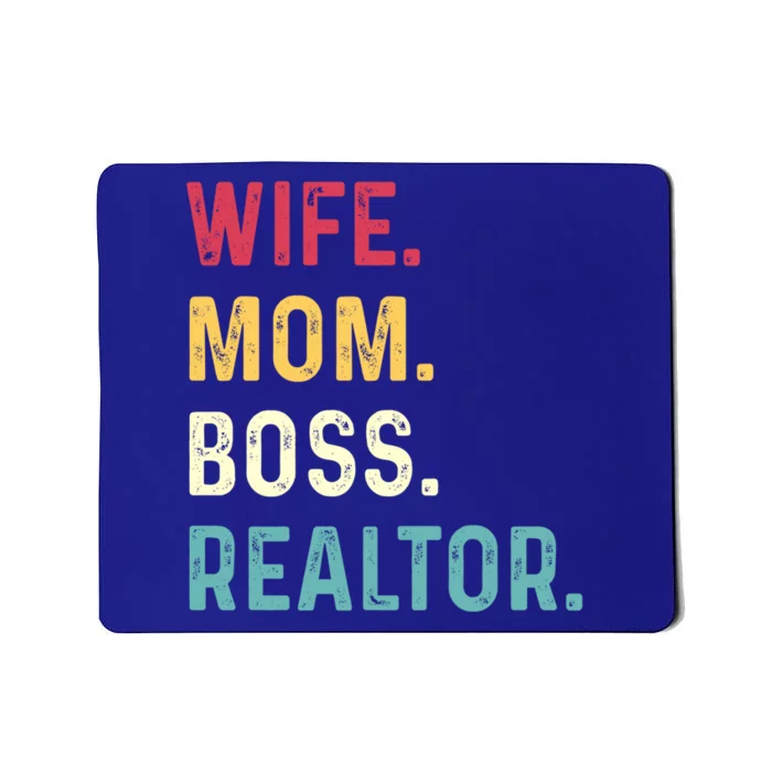 Wife Mom Boss Realtor Female Gift Mousepad