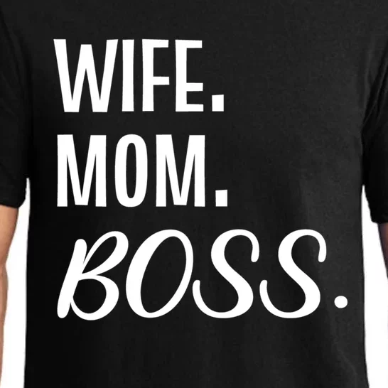 Wife Mom Boss Mother Gift Pajama Set