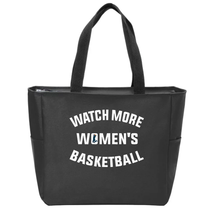 Watch More Basketball Zip Tote Bag